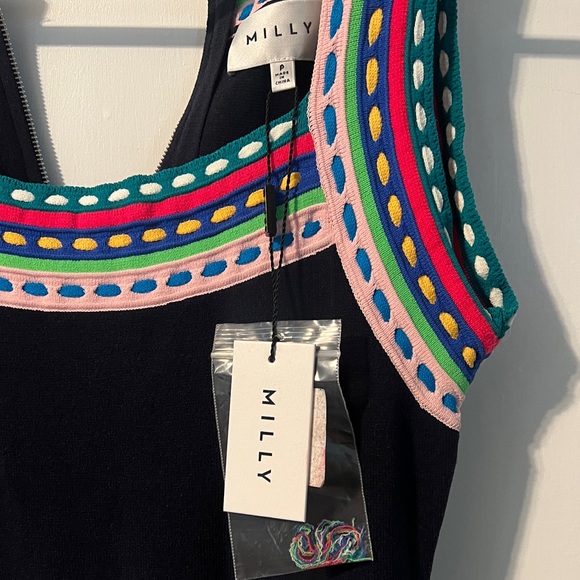 Milly navy blue dress with tags